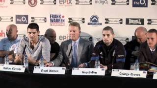 UNCUT -  NATHAN CLEVERLY V TONY BELLEW (O2 PRESS CONFERENCE) FOR iFILM LONDON.