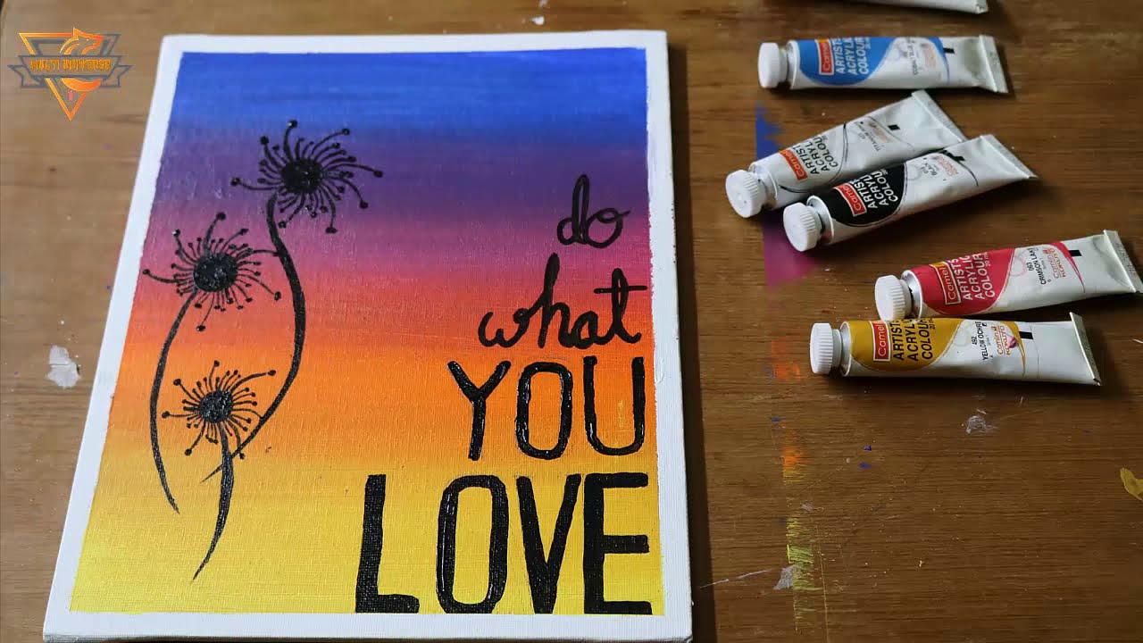 Do What You Love Painting Acrylic Colour For Beginners Multi