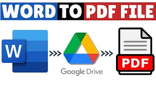 How to Convert Word to PDF using Google Drive 2024