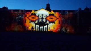 3D Video Mapping Karlsruhe Schlosspark 06.08.2017