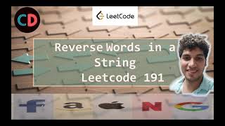 Reverse Words in a String | Leetcode 151 | Live coding session 🔥🔥🔥