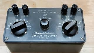 The Heathkit CR-1 Crystal Receiver