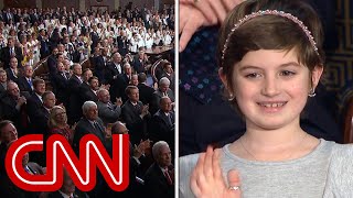 Young cancer survivor wins over lawmakers at State of the Union