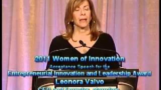 Leonora Valvo - 2011 Women of Innovation - Award Acceptance Speech