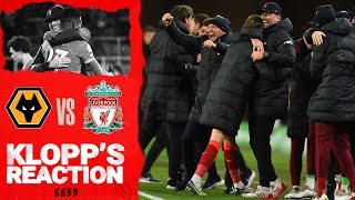 Klopp's reaction: Late win, mentality and 'the legendary Divock Origi' | Wolves vs Liverpool