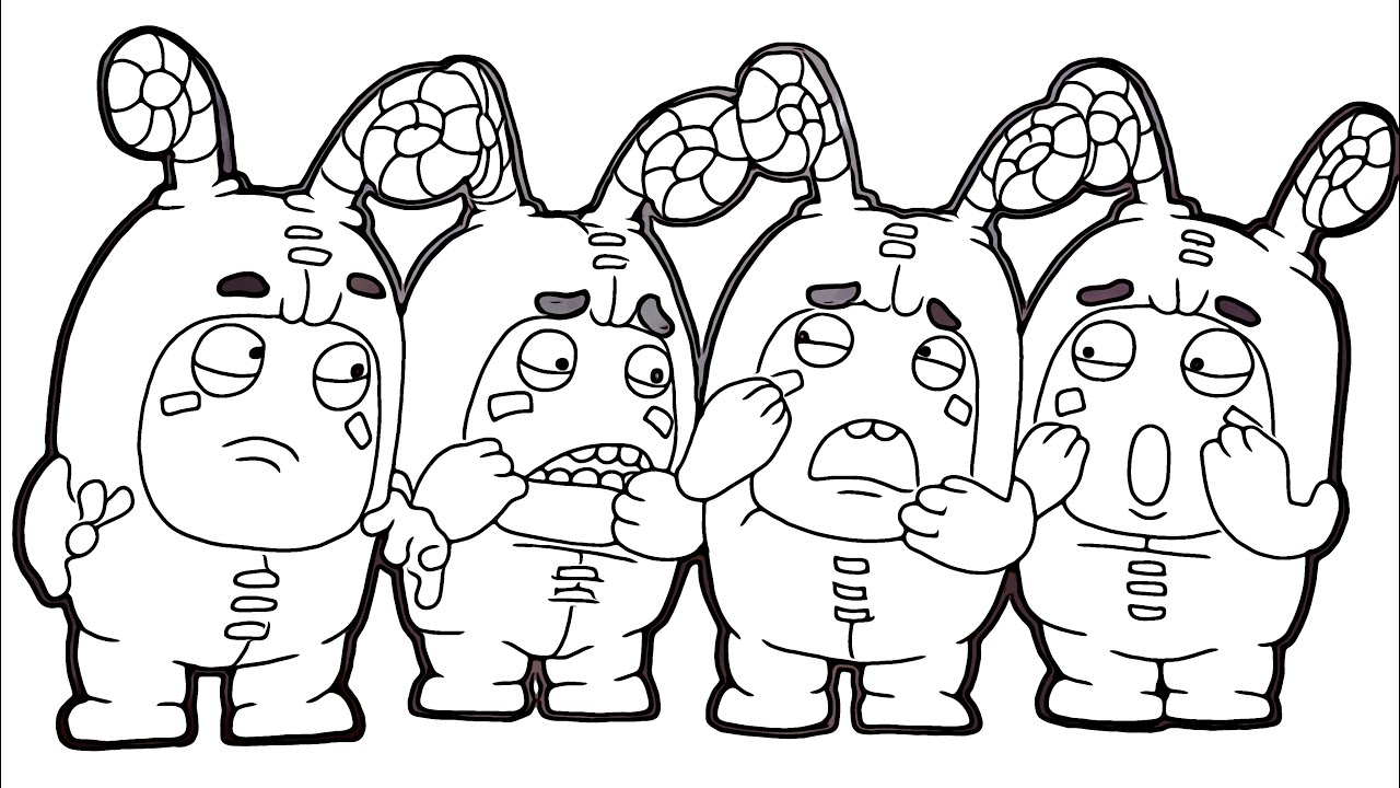 Oddbods Coloring Pages Zee 2025