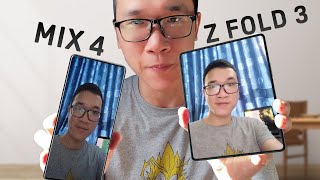 So sánh camera ẩn Mix 4 và Galaxy Z Fold 3