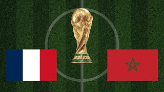 France vs Morocco | FIFA Qatar World Cup 2022 | Realistic Simulation | eFootball PES Gameplay