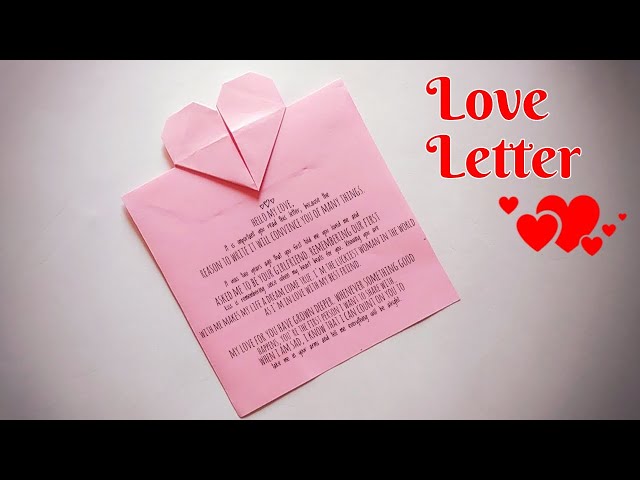 Origami Love Letter Instructions Love Letter Gift Box How To Fold