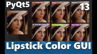 Python Beginners - Lipstick GUI using OpenCV - Part 13 #coding #programming #pythonprogramming