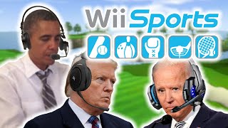 US Presidents Play Wii Sports Golf