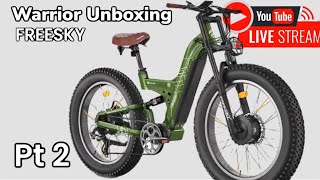 🔥 LIVE Unboxing \u0026 Assembly – FreeSky M-530 Warrior Dual Motor E-Bike! 🔥