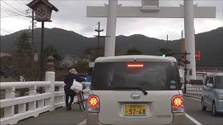 道の駅　大社ご縁広場～出雲大社　走行動画　島根県　出雲市　大社町