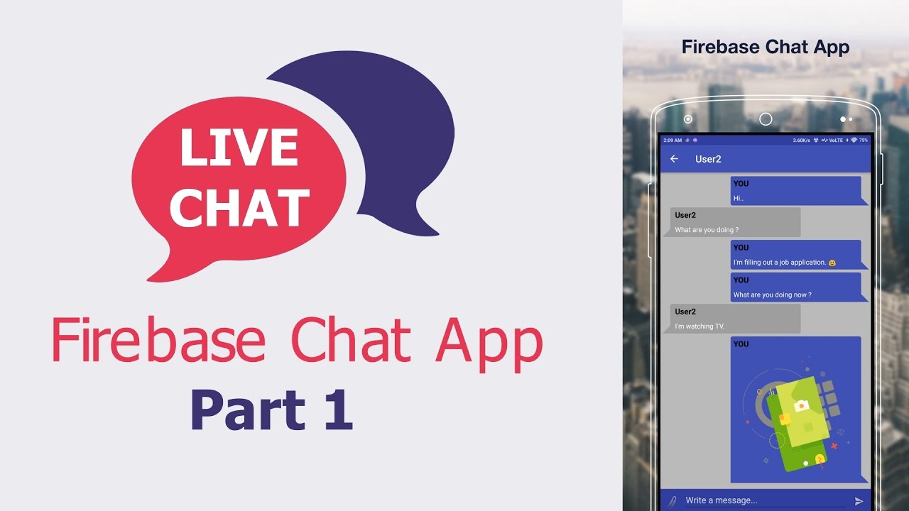 Android Tutorial - Chat Application With Firebase - Part 1 - YouTube