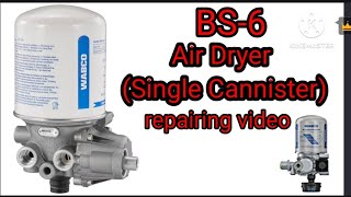 Air dryer repair wabco ddu BS-6 #viral #mechanic #tata #ashok#Eicher #Bharat branch #all ##viral