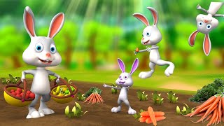 खरगोश का प्यारा परिवार - Rabbit's Lovely Family 3D Animated Hindi Moral Stories | JOJO TV Hindi