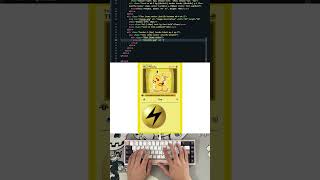 ASMR Coding 🎧👨💻 - Crafting a Classic Pikachu Pokémon Card with HTML/CSS #ASMR #HTML #LiveCoding