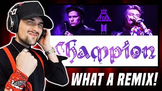 FIRST TIME hearing Fall Out Boy ft. RM of BTS - Champion Remix  (REACTION!!!)