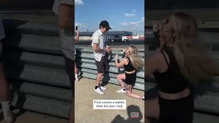 Couple Surprises Each Other With Engagement Rings #shorts