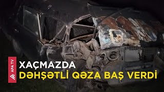 QƏZA: İki avtomobil toqquşdu, 4 nəfər yaralandı – APA TV