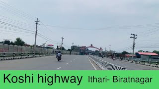 Koshi highway/ Ithari to Biratnagar highway ride / six lane highway # Unedited Vlog