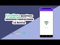 How to use LiveData to monitor an internet connection