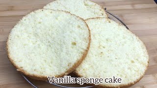 Perfect vanilla sponge cake/No fail vanilla sponge cake/পারফেক্ট ভ্যানিলা স্পঞ্জ কেক