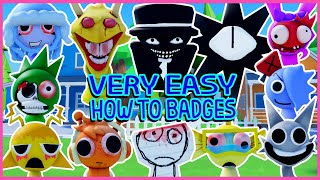 Roblox - [ PHASE 5 UPD ] How to get 23 Badges in SPRUNKI 3D RP MORPHS