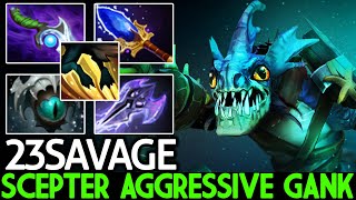 23SAVAGE [Slark] Insane Reflex Scepter Aggressive Gank Dota 2