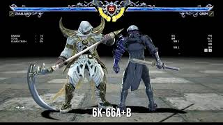 Soulcalibur6 S2 Zasalamel Combo Part1.