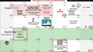 CALENDAR UPDATE Aug 20, 2025