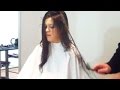 Extreme Hair Makeover from Long Black Hair to Short Platinum by Jerome Lordet NYC