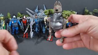 Final Faction action figure series  review.  Dollar store gold