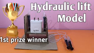 Hydraulic Lift Working Model | School Science Project | DIY Project | Science Exhibition