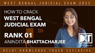 Rank 1 West Bengal Judicial Service Exam | Anindita Bhattacharjee Strategy To Crack In First Attempt