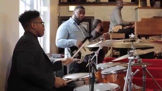 15-year-old Jaylan Crout Playing Drums in Church (Part 1) "How Great Is Our God"