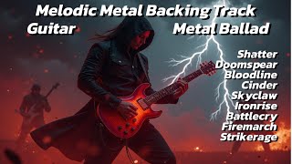 Epic Melodic Metal Backing Track | Guitar Metal Ballad Instrumental Mix #backingtrack #guitarsolo