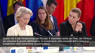 Von der Leyen: Investimento in sovranità Ucraina per prevenire altre guerre