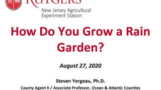 Steve Yergeau, How Do You Grow a Rain Garden?