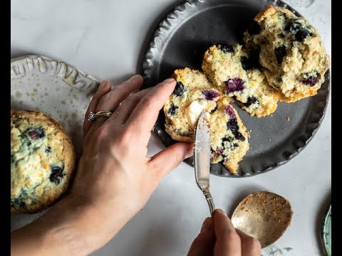 Vegan Blueberry Muffins with Applesauce Recipe