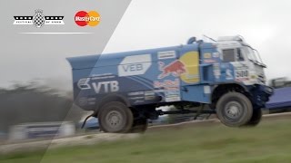 Mighty Red Bull Kamaz truck jumps at #FOS!