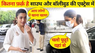 एयरपोर्ट पर मीडिया के साथ Deepika Padukone और Rashmika Mandanna ने किया ऐसा बर्ताव