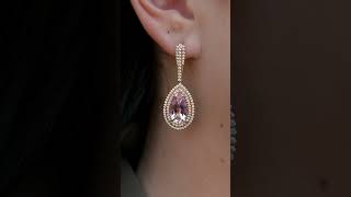 These gorgeous morganite earrings will invoke the most queenly sensations while adorning the ears!