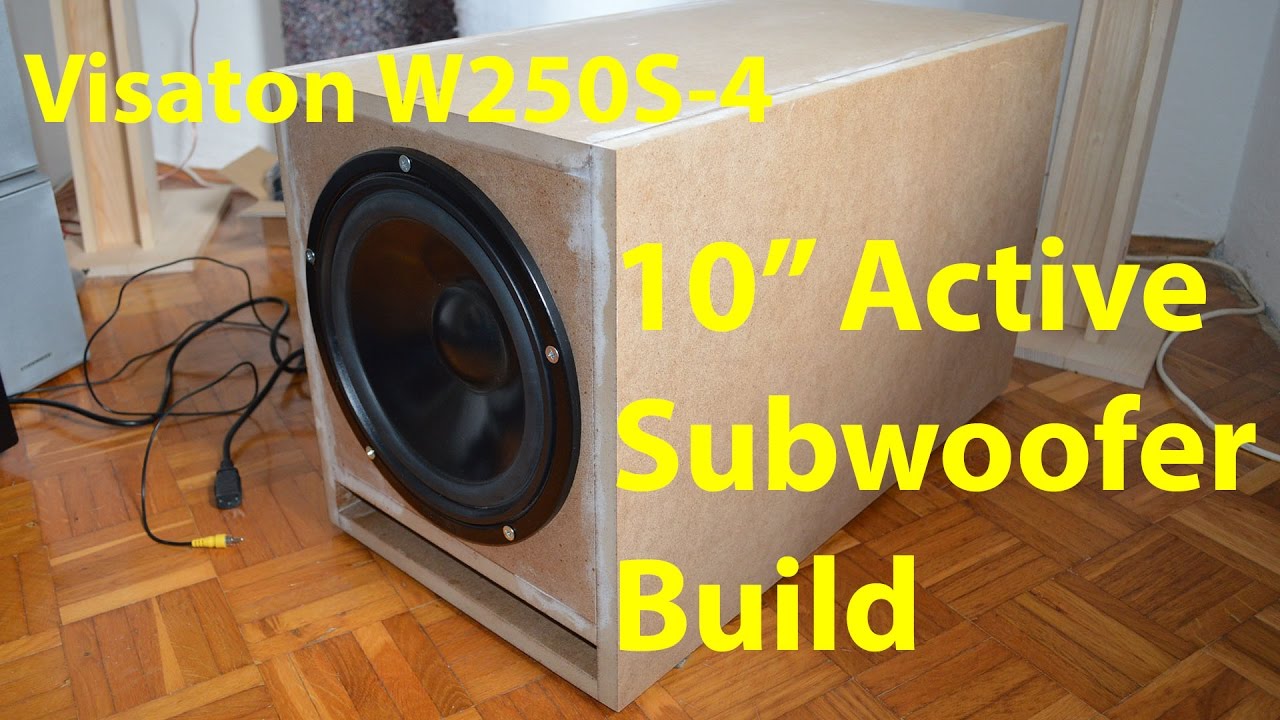 10" HiFi Active Subwoofer Build - YouTube