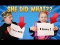 Never Have I Ever......Shocking Secrets Revealed to Parents!!