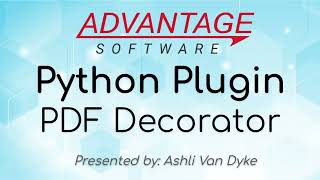 Python Plugin: PDF Decorator