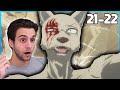 Legoshi Vs Riz Part 1 | Beastars Episode 21 and 22 Blind Reaction