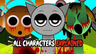 Sprunki HORROR STORY EXPLAINED (ALL CHARACTERS Normal & Horror Mode)