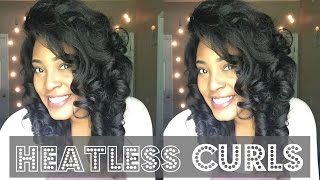 Flexi Rod Curls On Relaxed Hair