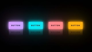 Create Glowing Neon Button Effects HTML CSS Tutorial
